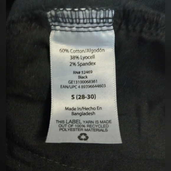 George men's black pull on pants size S (28-30) - Picture 5 of 6